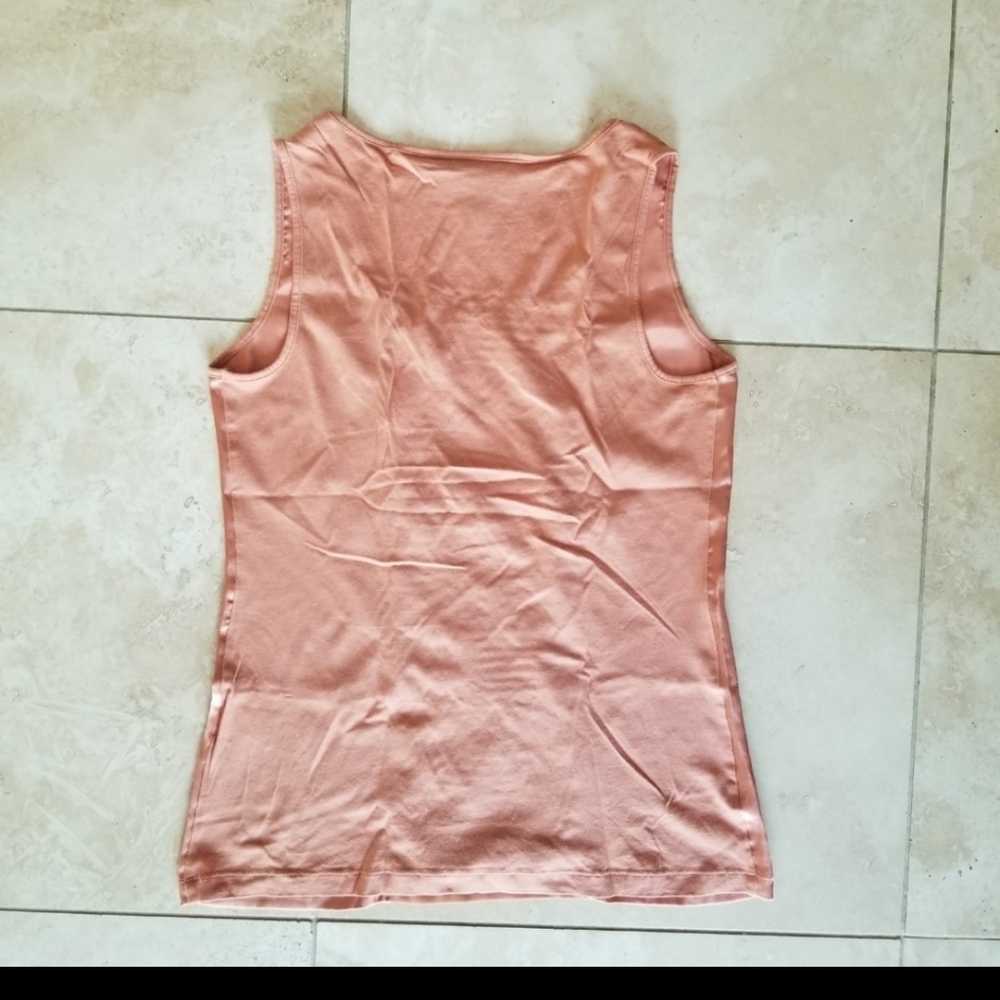 Dana Buchman Rust Color Top With Sequins - image 4